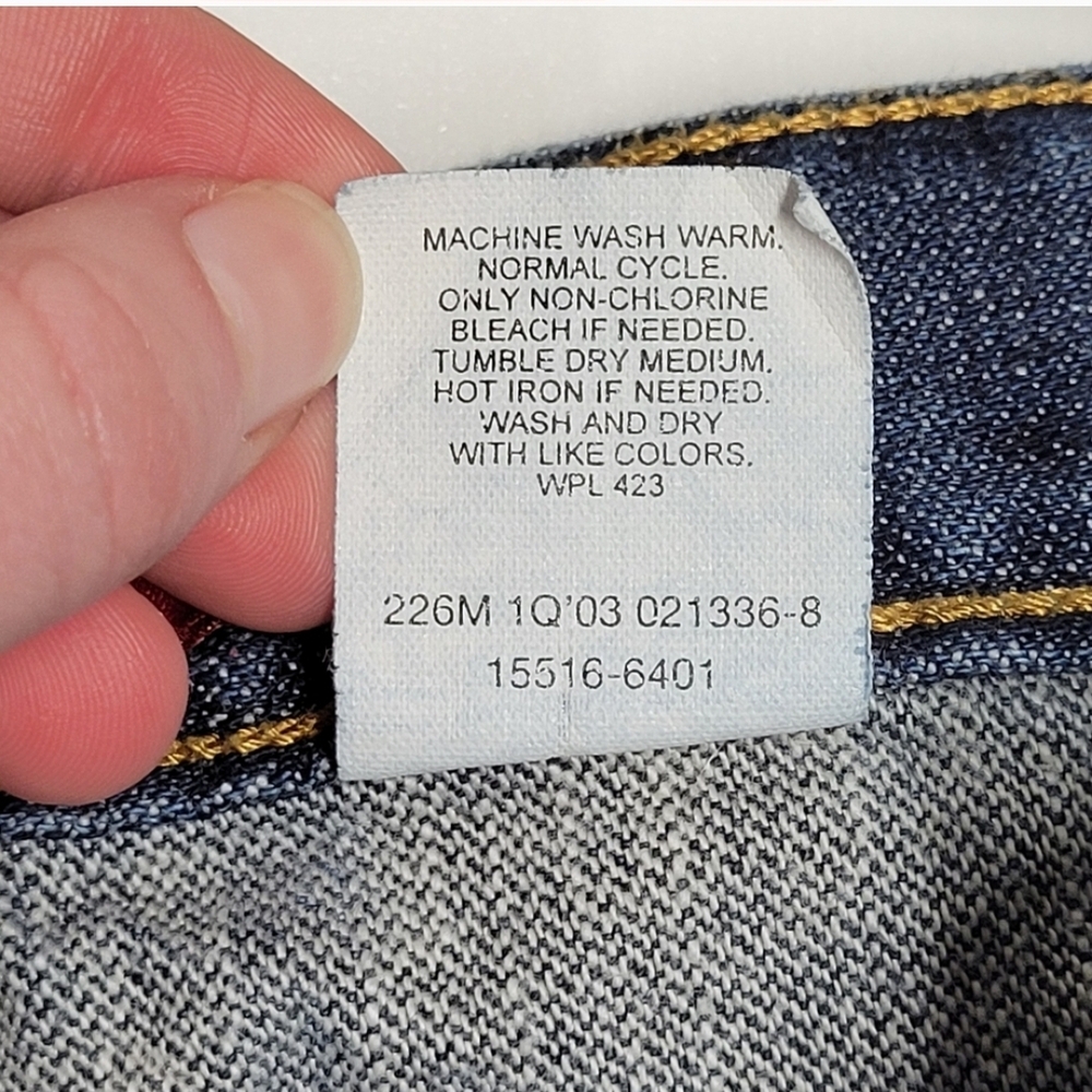 Levi's 515 Blue Boot Cut Lower Rise Jeans - Picture 5 of 5
